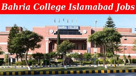 Bahria College Islamabad Jobs 2023 Anchorage