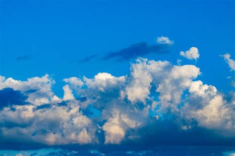 Thick Clouds In The Blue Sky Stock Image Image Of Heaven High 154589763