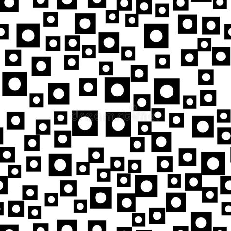 Abstract Squares Vector Seamless Pattern On White Stock Vector