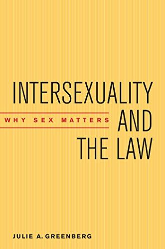 Intersexuality And The Law Why Sex Matters 9780814731895