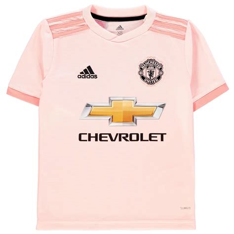 Adidas Manchester United Away Jersey 2018 2019 Juniors Pink Football