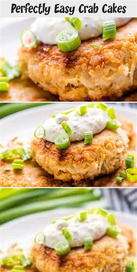 Salmon patties, made from wild caught canned salmon and cooked to a crisp on the stove, are a quick and easy family dinner recipe. Perfectly Easy Crab Cakes | Crab cakes, Dinner, Crab cake ...