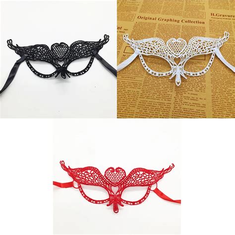 1 Pcs White Black R Lace Masks Sexy Lace Half Face Party Masquerade