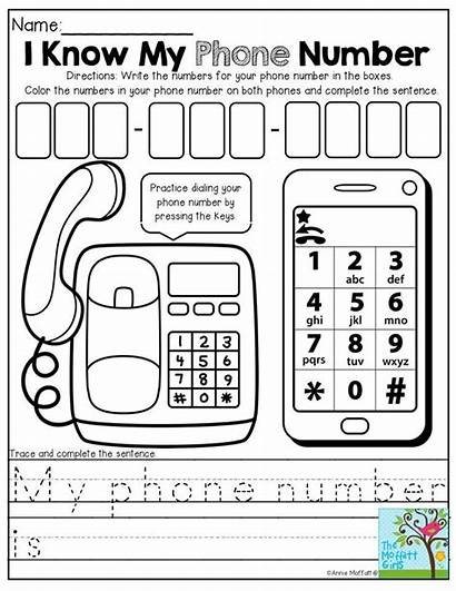 Kindergarten Number Learning Preschool Phone Practice Telephone