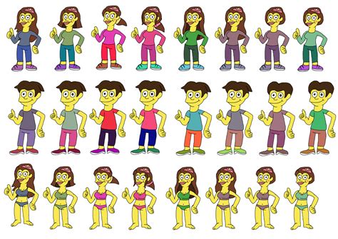 The Simpsons Styled Hexafusion Bases Bikinis 2 Hd By Abbysek On Deviantart