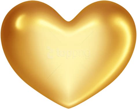 Download Gold Heart Clipart Transparent Background Gold Heart Png Png