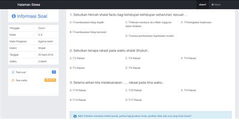 Aplikasi Ujian Online Berbasis Web