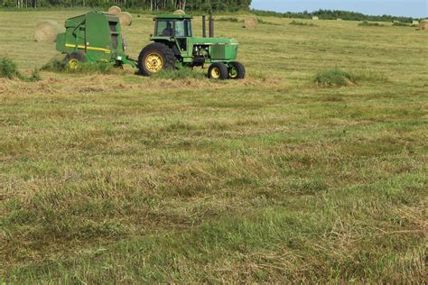 Farm Round Hay Bale Tractor Baler Free Stock Photo Public Domain Pictures