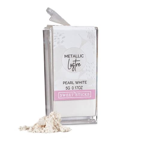 White Luster Dust Edible Metallic Pearl White Lustre Food Colors 5 Grams