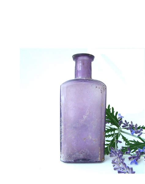 Antique Purple Bottle Amethyst Bottle Apothecary Bottle