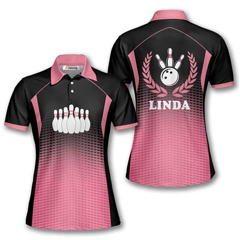 Bowling Gradient Pink Custom Bowling Shirts For Women Primesty