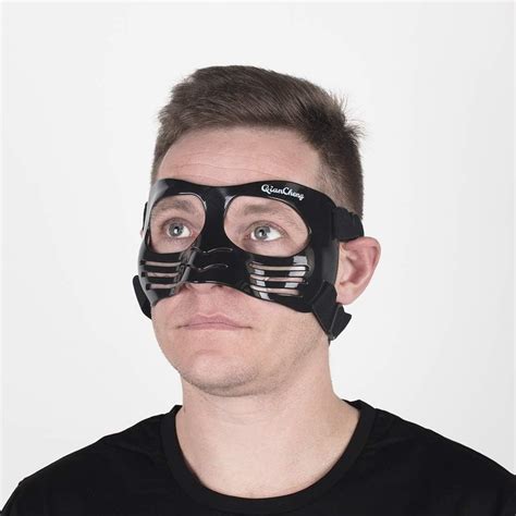 Qiancheng Nose Guard Face Shield Protective Face Mask Lx Black With