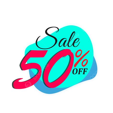 50 percent off discount with colorful shape discount 50 percent off number 50 up to 50
