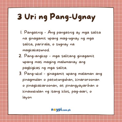 Search Results For “filipino 7 Aralin 3 Mga Pang Ugnay Sa Pagbibigay Ng