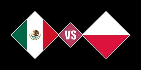 Premium Vector | Mexico vs poland flag concept vector illustration