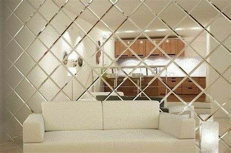 Mirror Bevelled Wall Tiles Bathroom Kitchen Splashback Tiles Bevel Edge Glass Ebay