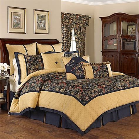 Then we have your answer. Waverly® Rhapsody Reversible Comforter Set in Jewel - Bed ...