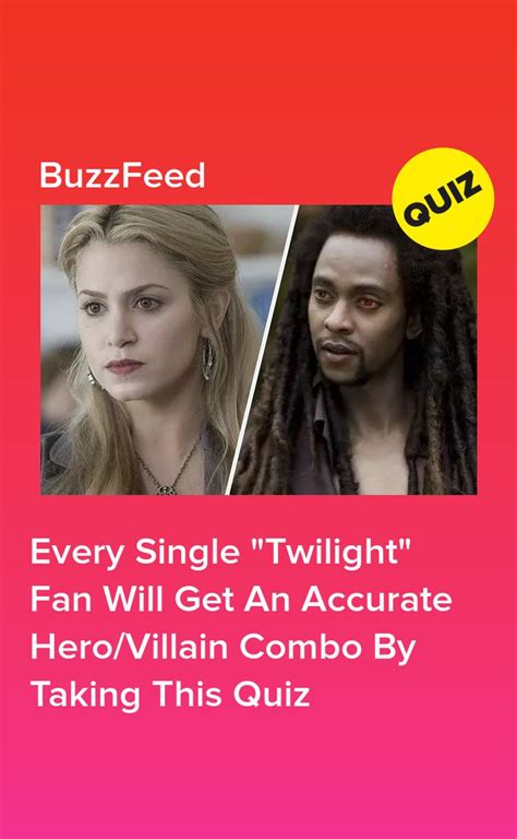 Every Single Twilight Fan Will Get An Accurate Herovillain Combo By