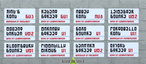 Around The Sims 4 Custom Content Download Objects Street Names Signs