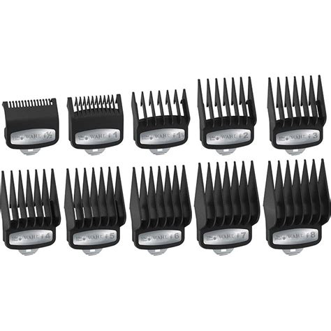 Wahl Magic Clip Clipper Cutting Guide Comb Set 10pack Sizes ½ 8