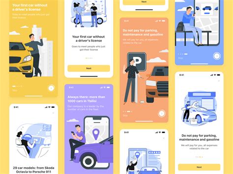Onboarding For Carsharing By Aleksandr Volodkovich On Dribbble