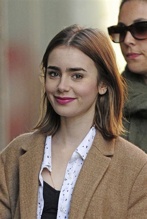 In Love Lily Collins Lily Collins Short Hair Celebrity Short Hair