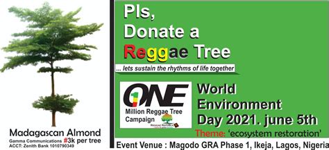 Reggae Republic Partners LASPARK On Tree Planting The Nation Newspaper