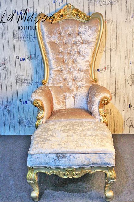 Shop for velvet office chair online at target. PRE ORDER: Queen Throne - cream crushed velvet | French ...