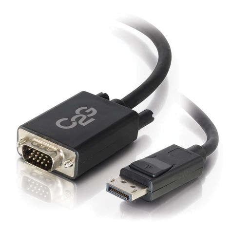 C2g Displayport Male To 15 Pin Vga Male Active Adapter 54331 Bandh