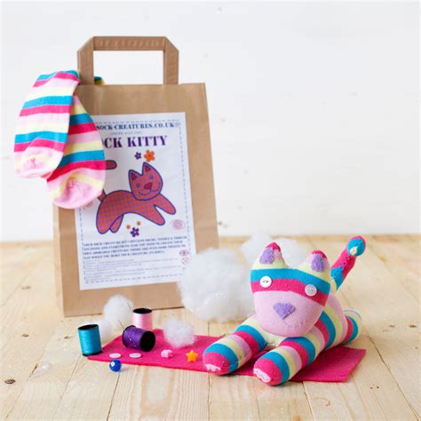 Sock Kitty Craft Kit Sock Creatures