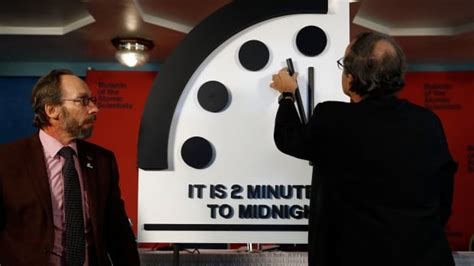 Scientists Move Doomsday Clock Ahead To 2 Minutes To Midnight Cbc News