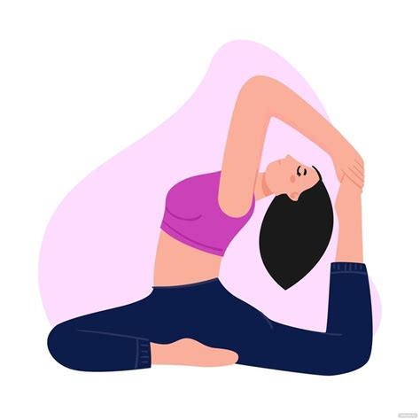 Yoga Pose Clipart In Illustrator Svg  Eps Png Download