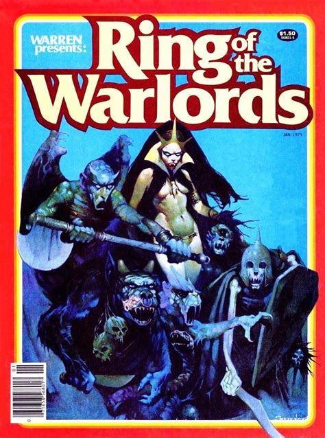 Ring Of The Warlords January 1979 Warren Cover By Manuel Sanjulian