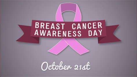 For example, the pink ribbon symbolizes breast cancer awareness. Breast Cancer Awareness Day - Animated! - YouTube