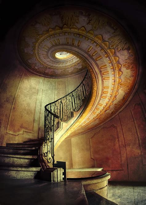 Decorated Spiral Staircase Photograph By Jaroslaw Blaminsky Fine Art