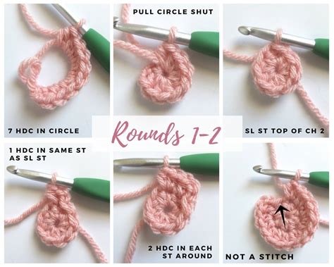 How To Crochet In The Round A Step By Step Picture Tutorial Sigoni
