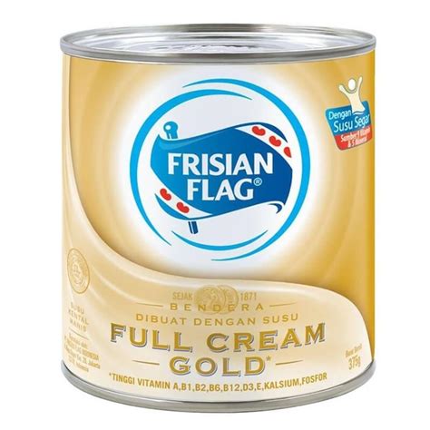 Jual Frisian Flag Susu Kental Manis Full Cream Gold 370g Shopee Indonesia