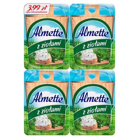 Almette Puszysty Serek Twarogowy Z Ziołami 120 G 4 X 30 G Zakupy Online Z Dostawą Do Domu