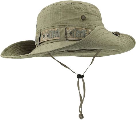 Fishing Hat Boonie Hat Summer Wide Brim Bucket Hat Sun Uv Protection Safari Cap Outdoor