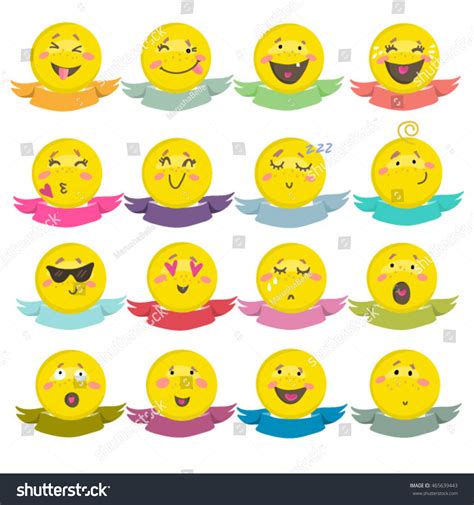 Vector Set Of The Cutest Emoji 465639443 Shutterstock
