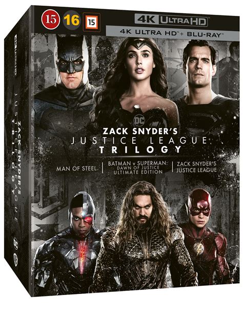 Zack Snyders Justice League Trilogy 4k Ultra Hd Blu Ray 8 Disc