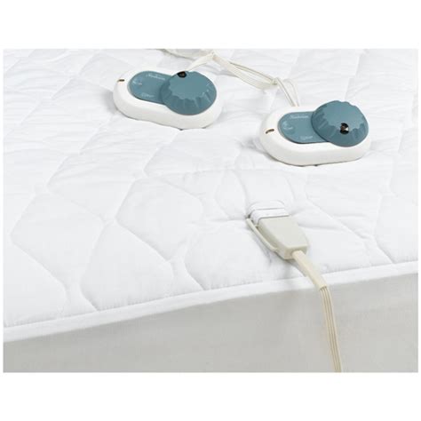 Most heated mattress pads offer dual controls on sizes from queen upwards. Sunbeam Heated Electric Mattress Pad 140 Thread Queen Size ...