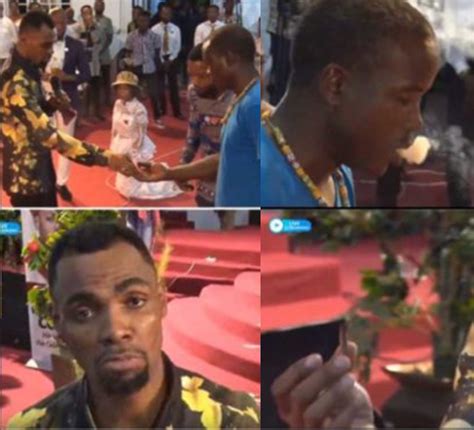 Rev. Obofour tells church member to smoke weed during service (video)