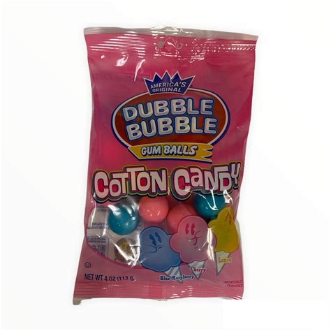 Americas Original Dubble Bubble Cotton Candy Gum Balls 1 Pack Of 4 Oz