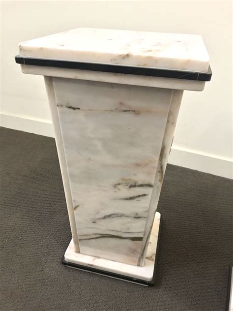 A Pair Of Marble Pedestals Furniture Revival