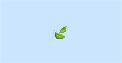🍃 Leaf Fluttering In Wind Emoji Meaning