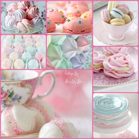collage board color collage photo collage pretty pastel image composition edible favors