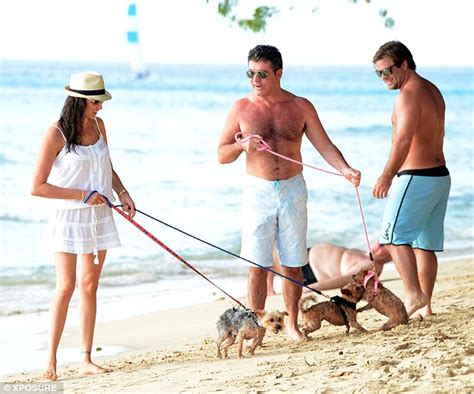 simon cowell and lauren silverman enjoy a romantic display in barbados daily mail online