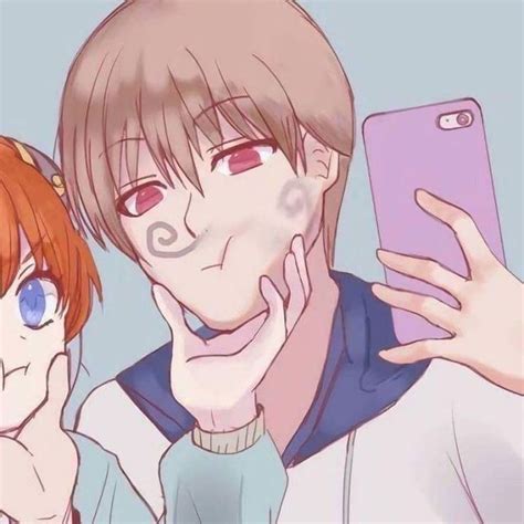 Some matching bios by posting a romantic couple status on whatsapp or facebook you can rekindle the spark in your relationship. gintama matching icons nel 2020 | Immagini, Coppie, Profilo