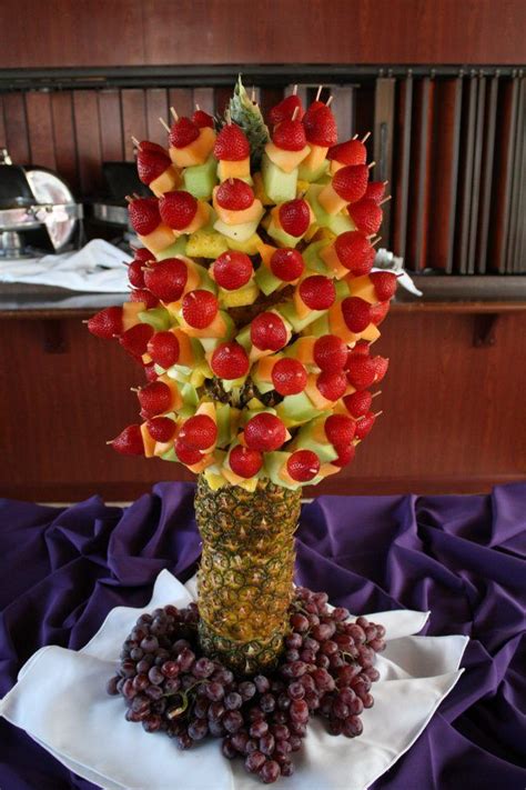 Fruit and nut trees are great because you don't need many of them (sometimes just one) to get an abundance of food. Fruit Tree | Fruit display, Fruit carving, Fruit buffet